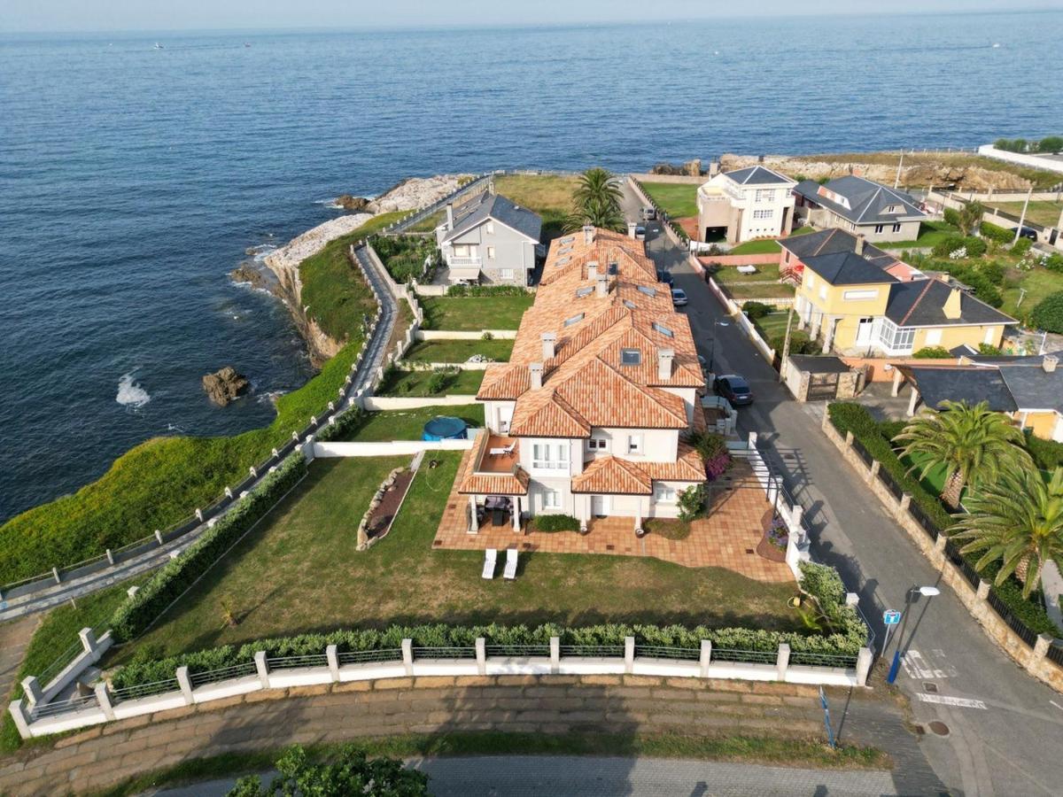 Villa Chalet Pareado Con Jardin En 1ª Linea De Mar Burela Exterior foto